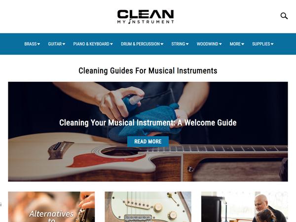 website Clean My Instrument